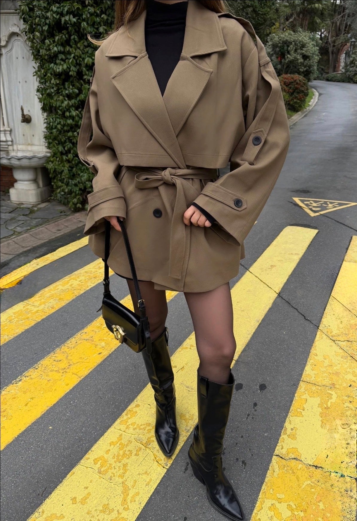 Farah Trench Coat - Brown-3