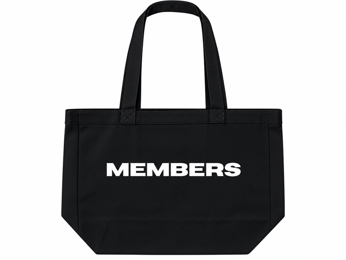 Members Shopper Bag – Black-1