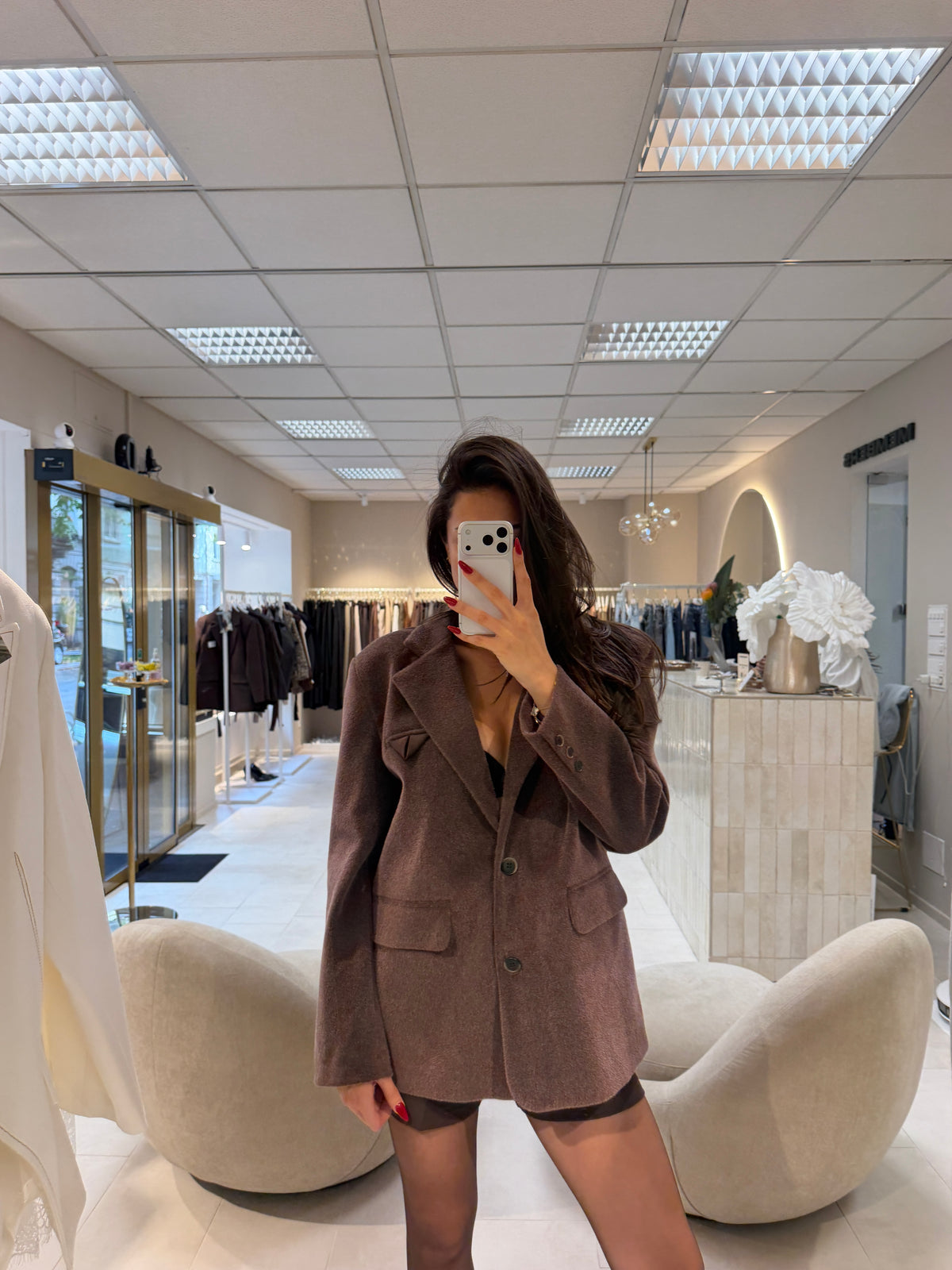 Teddy Blazer-Jacket Brown-5
