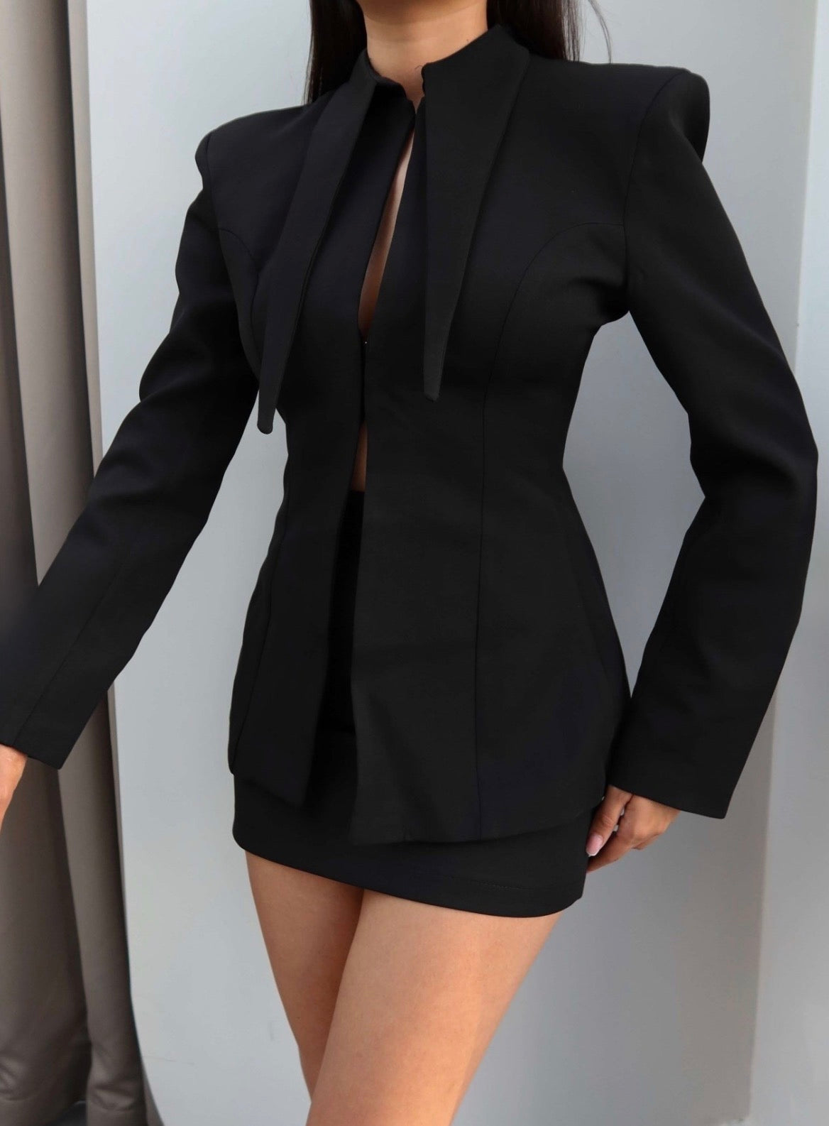 Diana Set - Black / Blazer Skirt-1
