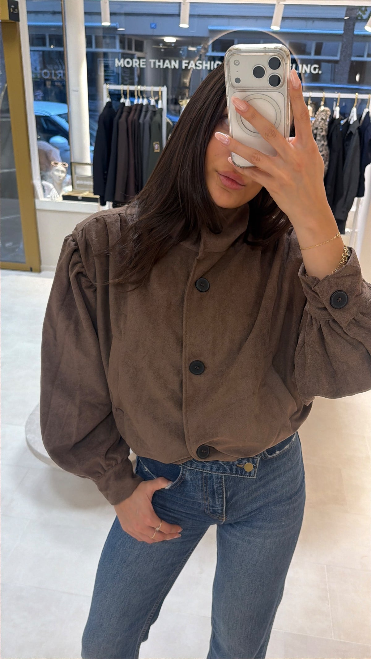 Florence Bomber Jacket – Brown-1