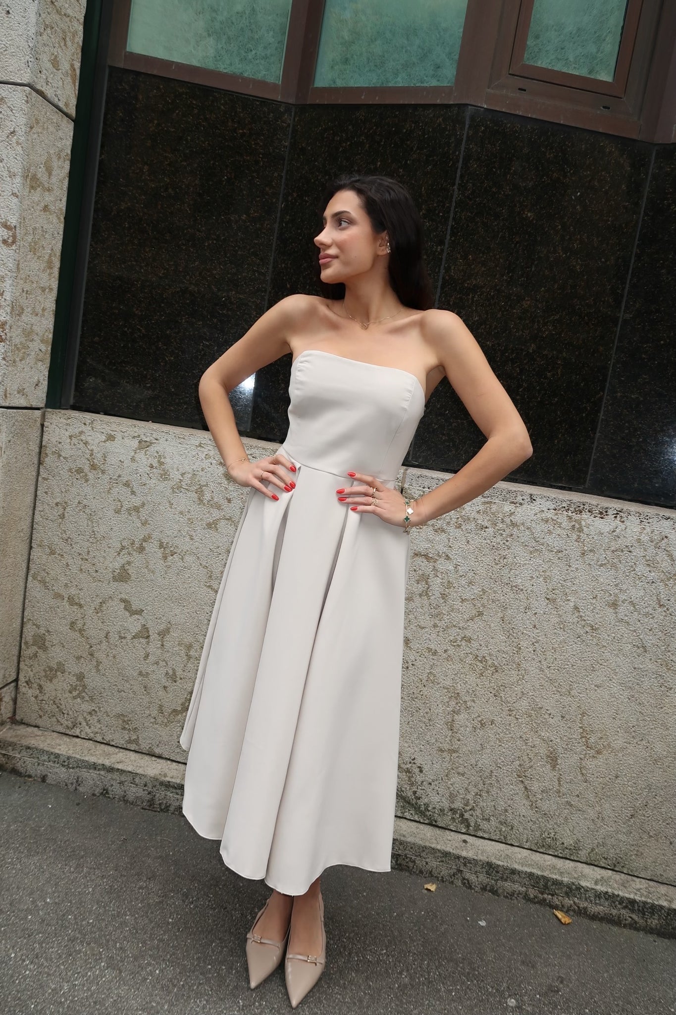 Princess Dress Beige