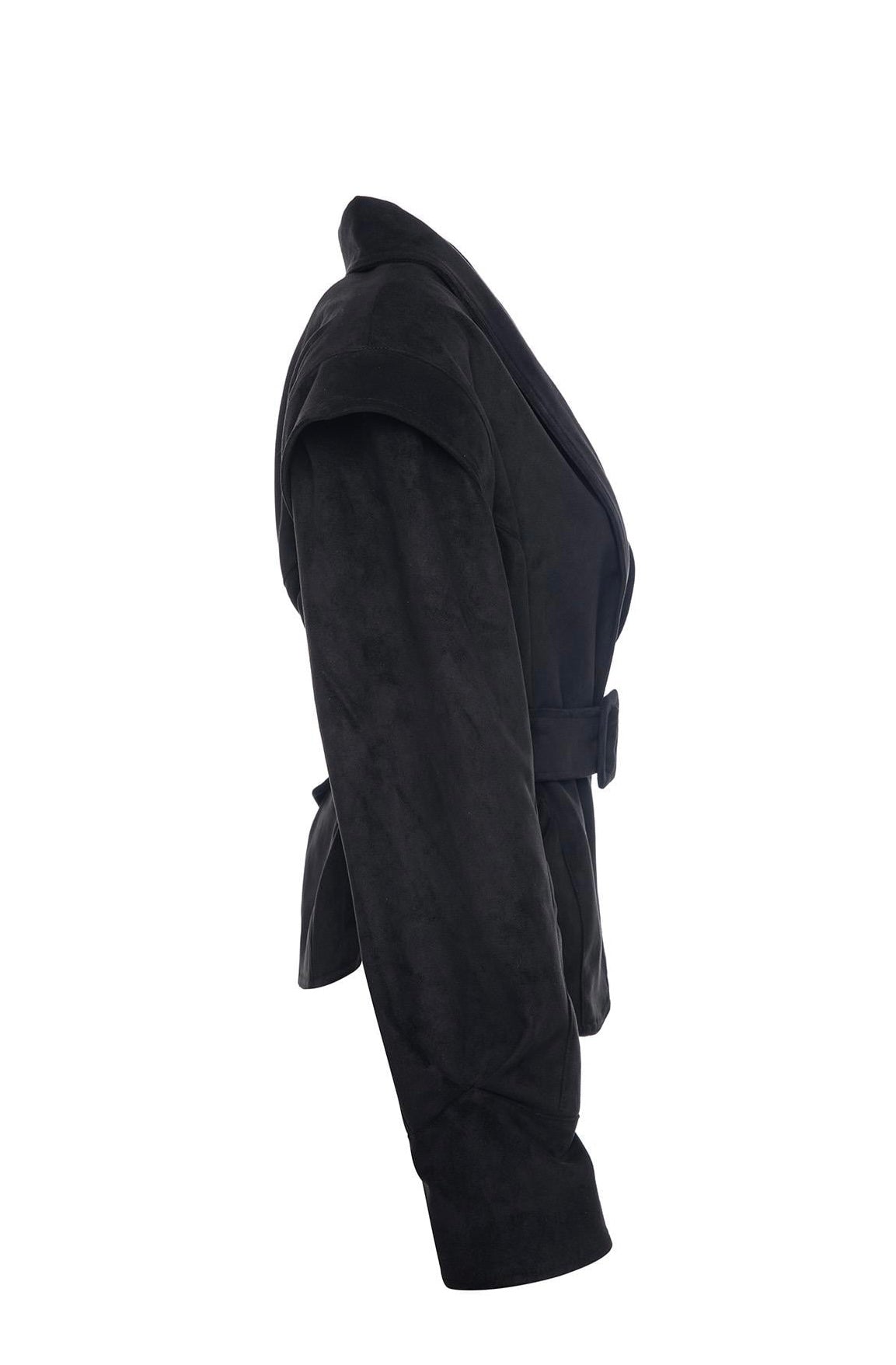 Suede Leather Jacket - JL Black