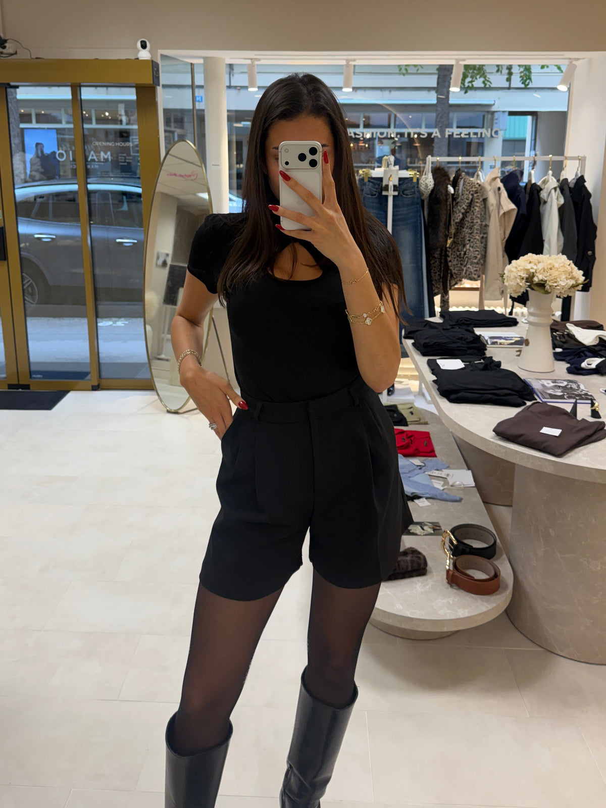 Elegant Daily Shorts - Black-2