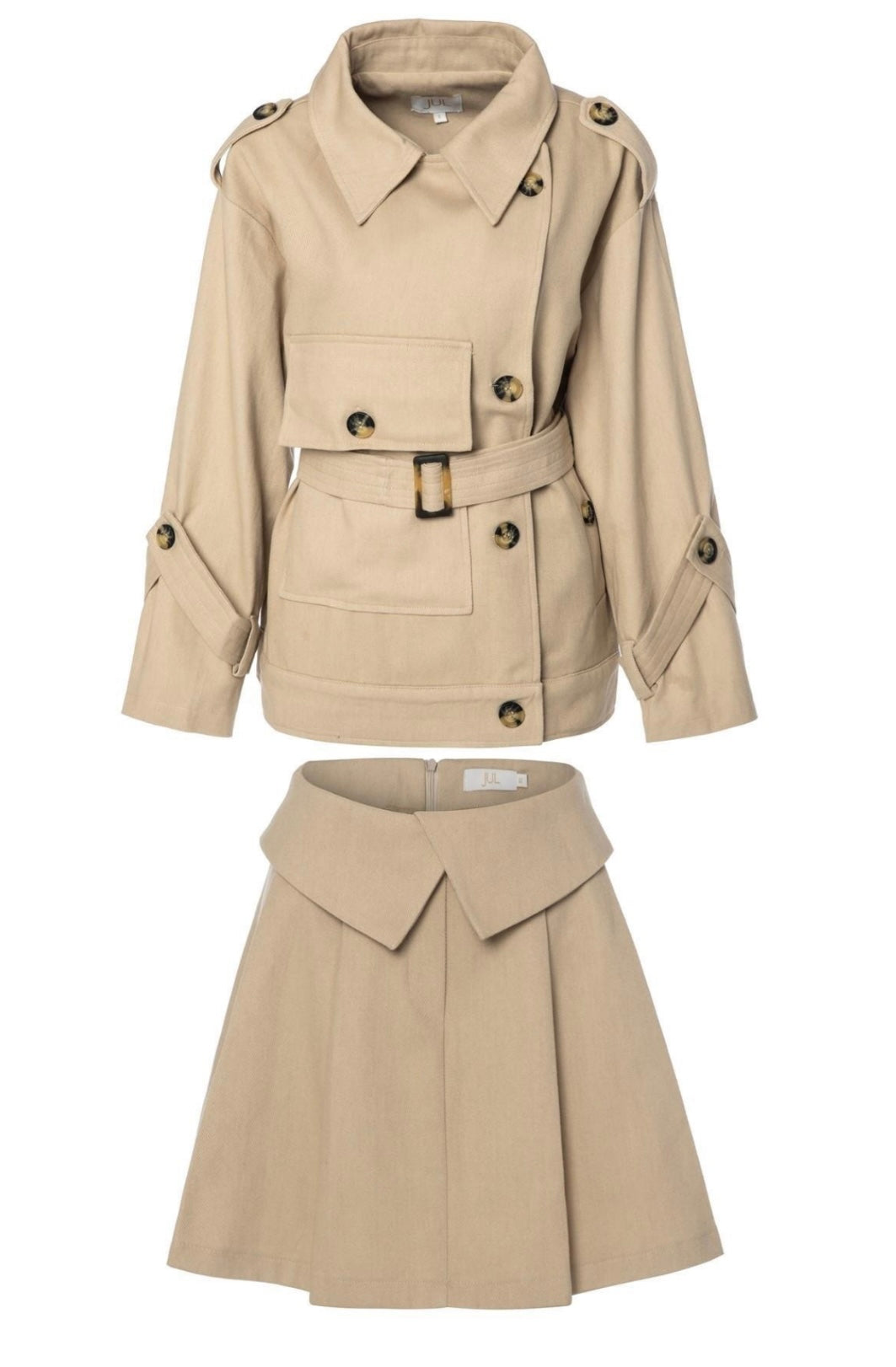 JL Gürteljacke Beige