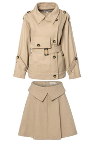 JL Gürteljacke Beige