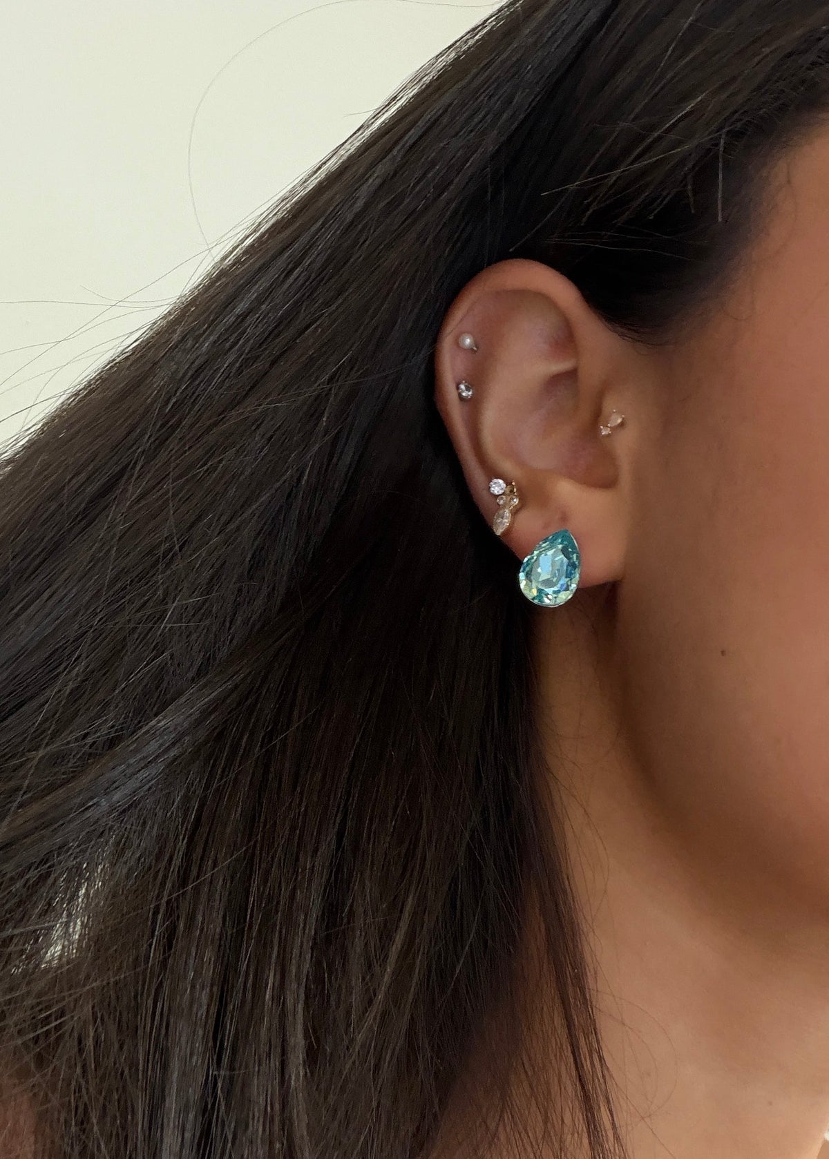 Pear Cut Earring - Turquoise-2