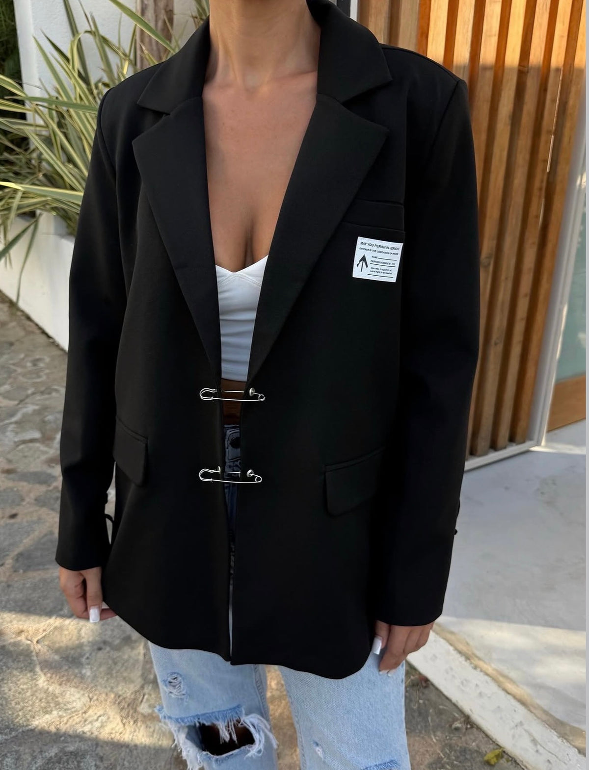 Ava Blazer - Black-1
