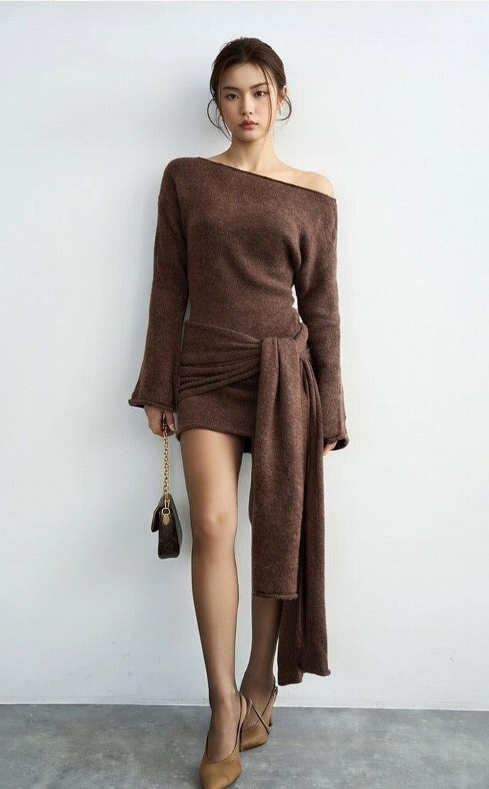 Chestnut Knit Dress