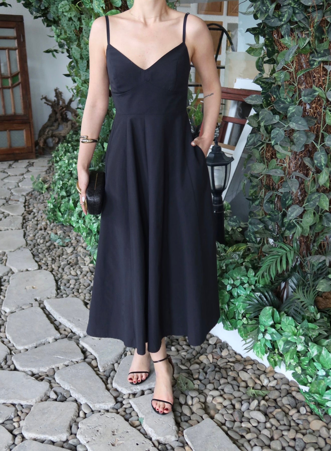 Midi Dress - Femme Black