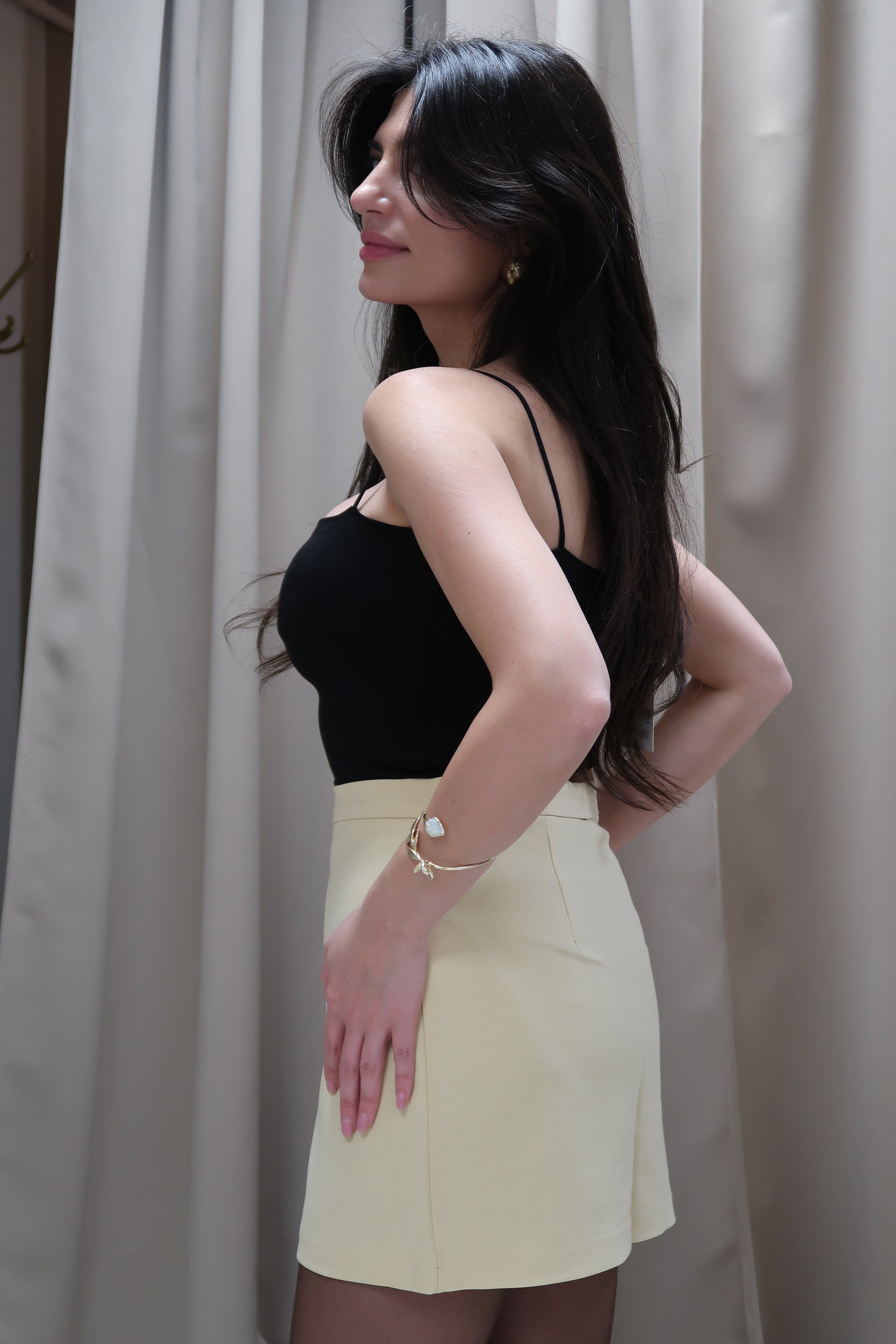 Lady Dark Yellow Skirt