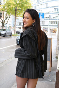 MAÉVA BLACK STRIPED - Blazer