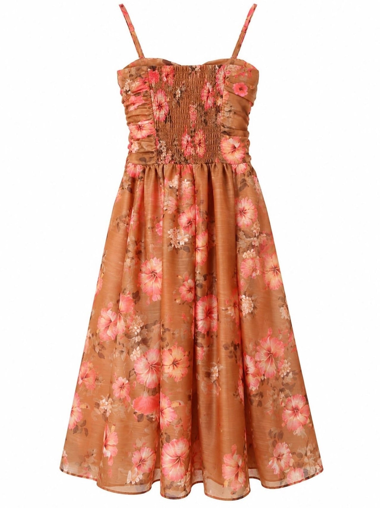 Fiore Dress Caramel-2