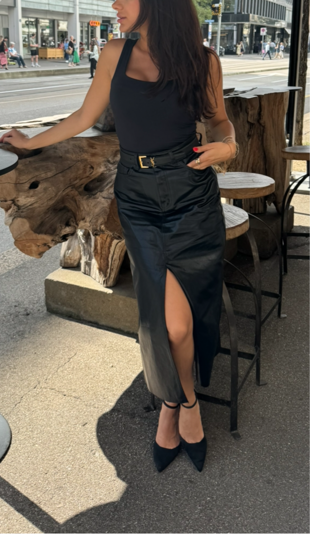 Zoé Leather Skirt