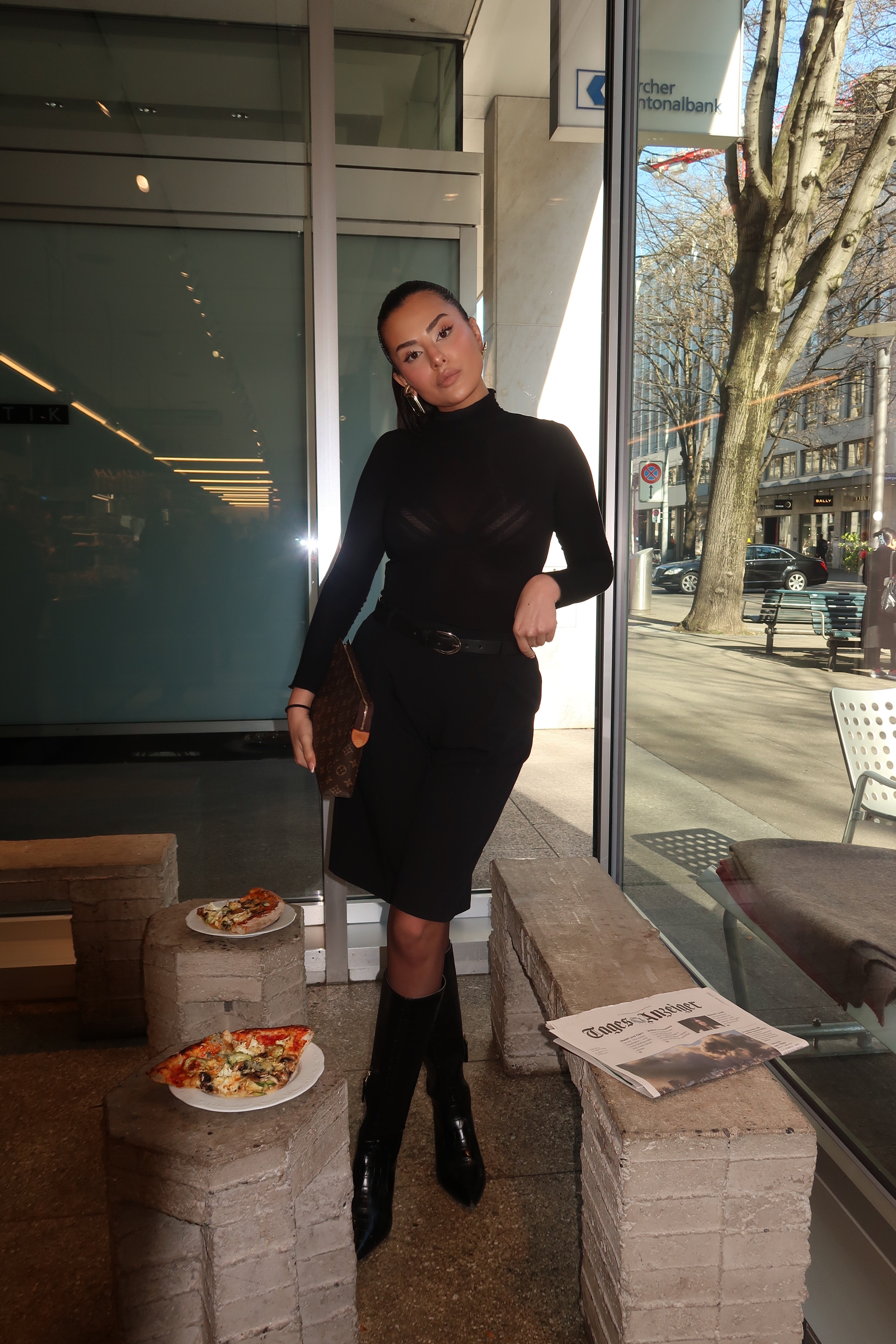 Long Sleeve Turtleneck - Black