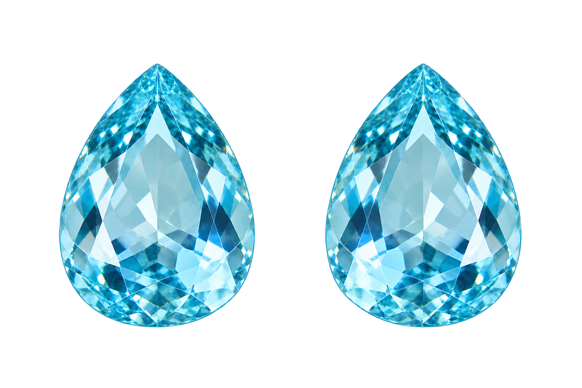 Pear Cut Earring - Turquoise-3
