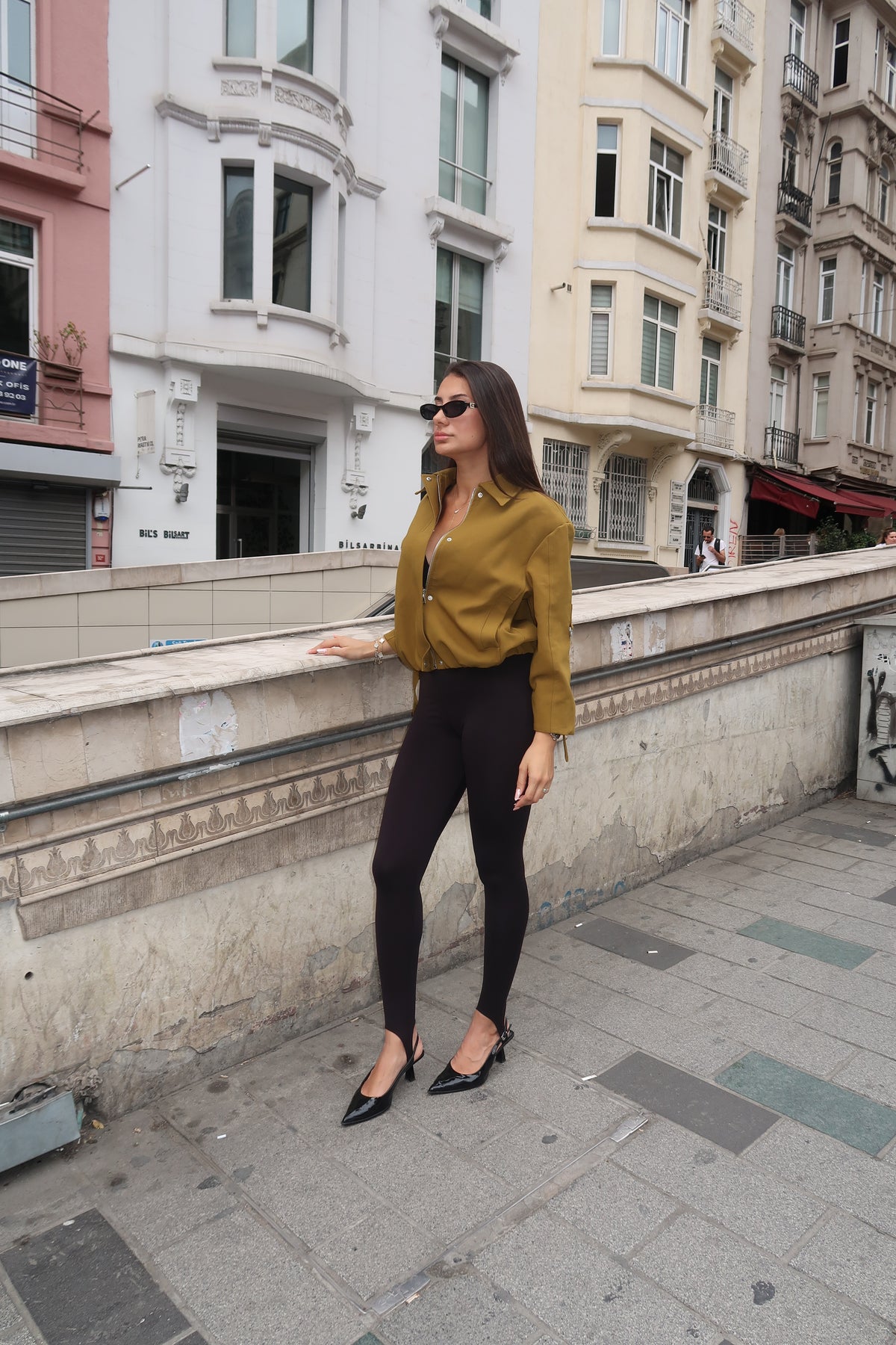 Georgina Bomber Jacket – Mustard-6