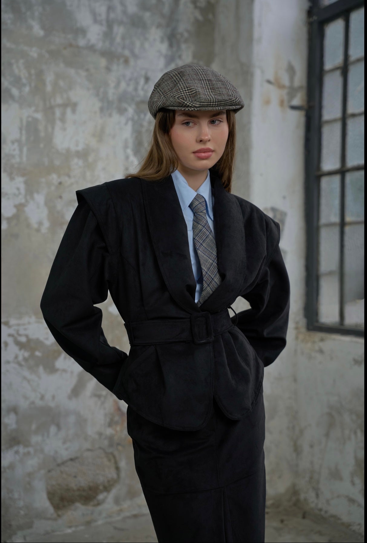Suede Leather Jacket - JL Black