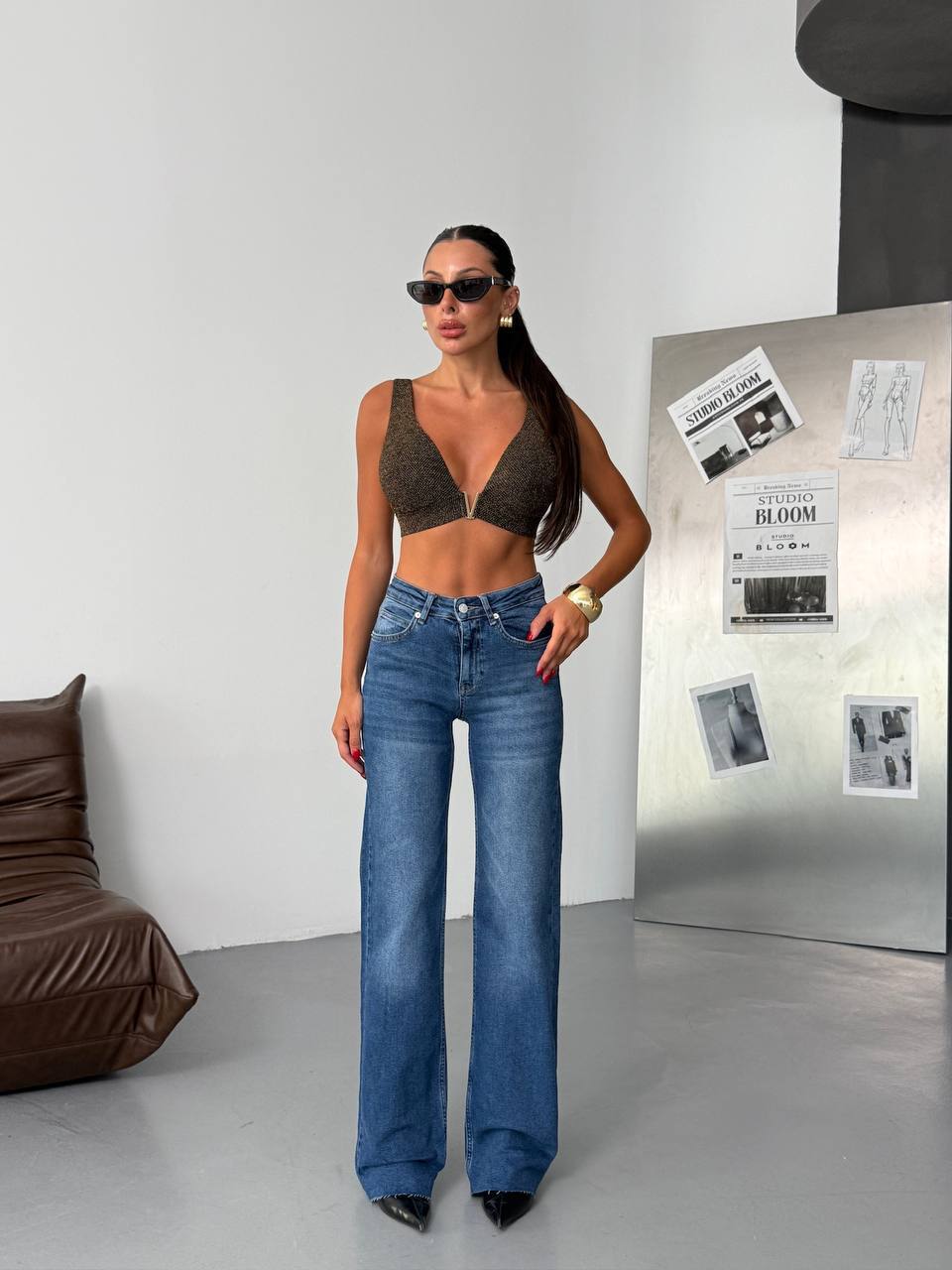 Straight Leg Jeans - Alena-2