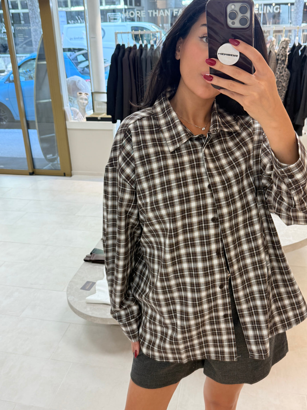 Oversized Shirt - Tartan-3