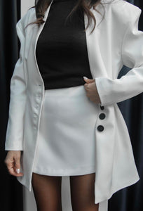COLETTE CLASSY BLAZER-SET in Weiss