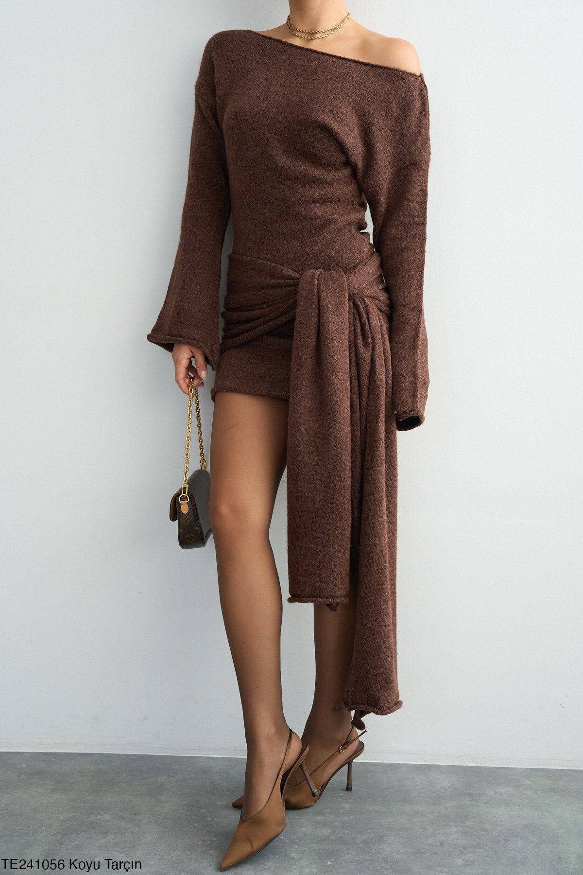 Chestnut Knit Dress