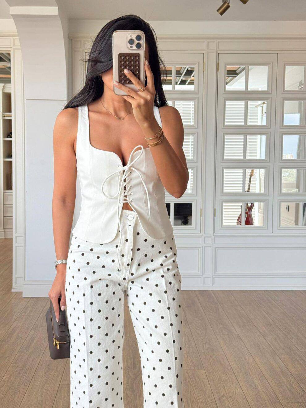 Merveille Lace-Up Corset  Beige