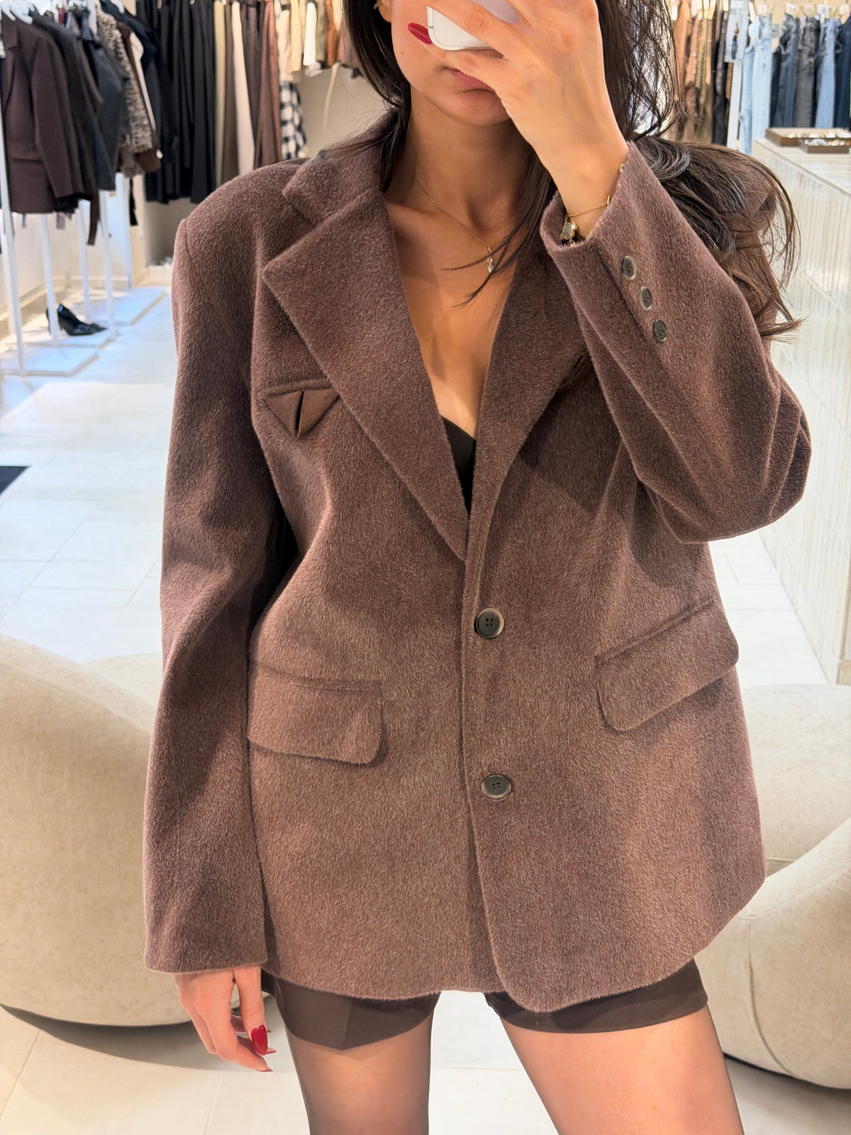 Teddy Blazer-Jacket Brown-2