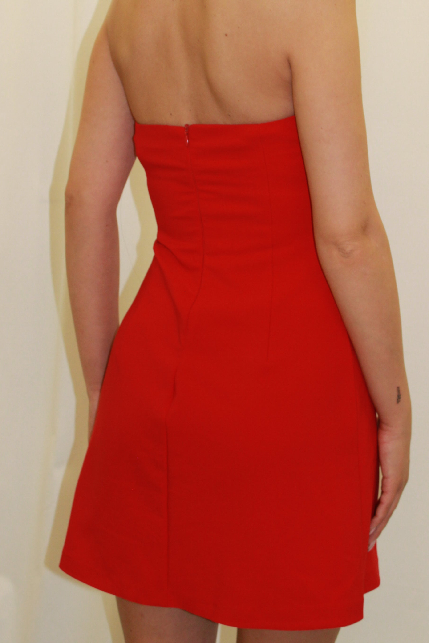 Femme Fatale Mini Dress Red MEMBERS Femme Fatale Mini Dress Red MEMBERS