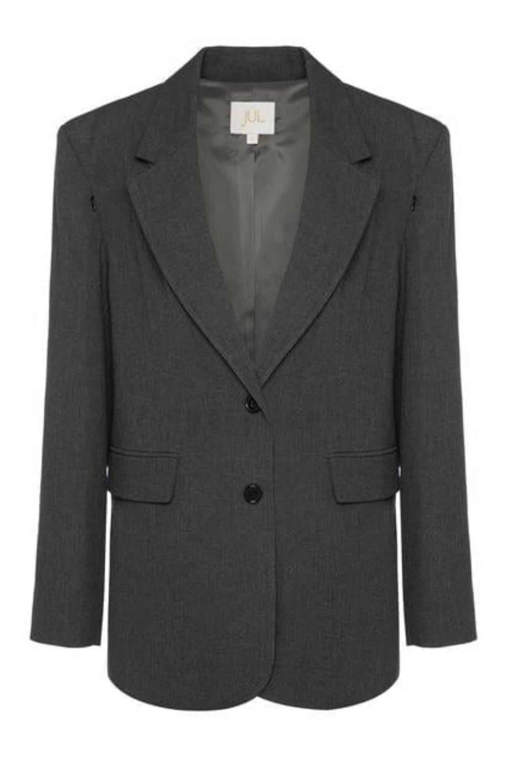 JL Zipper Blazer - Dark Grey