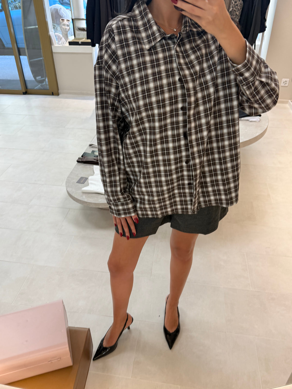 Oversized Shirt - Tartan-1