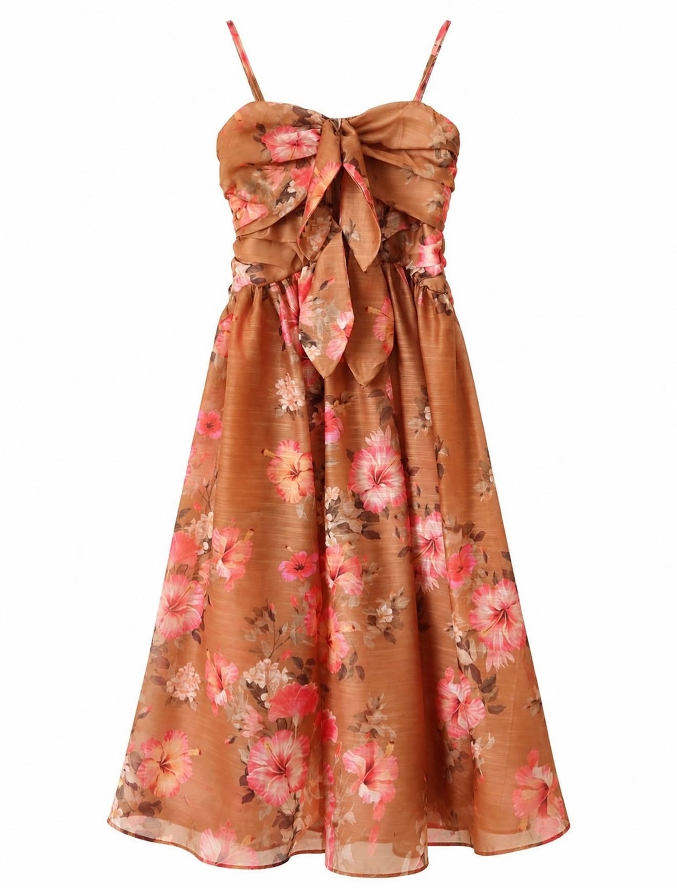 Fiore Dress Caramel-1