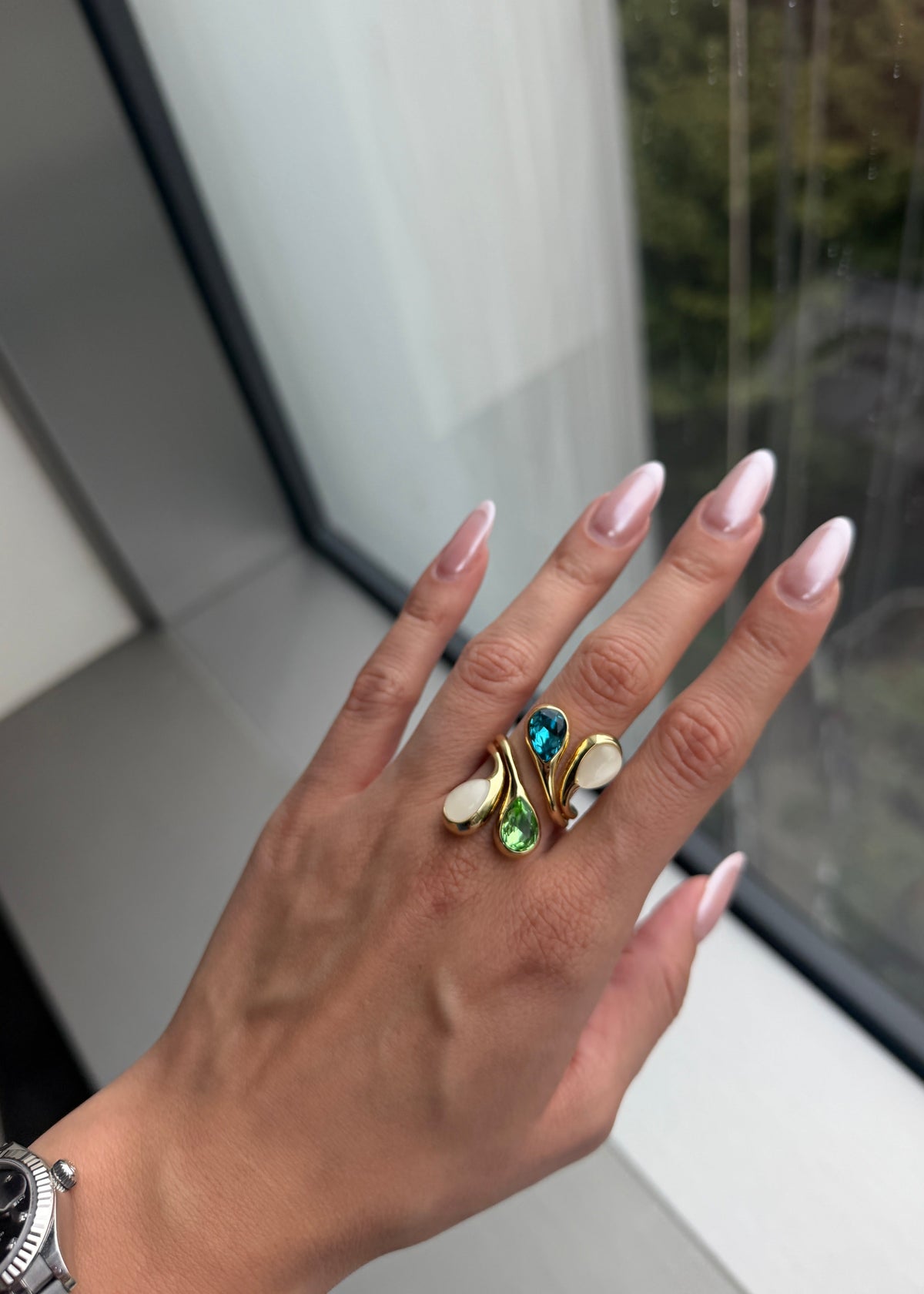 Multicolor Swarovski Ring - AKS-1