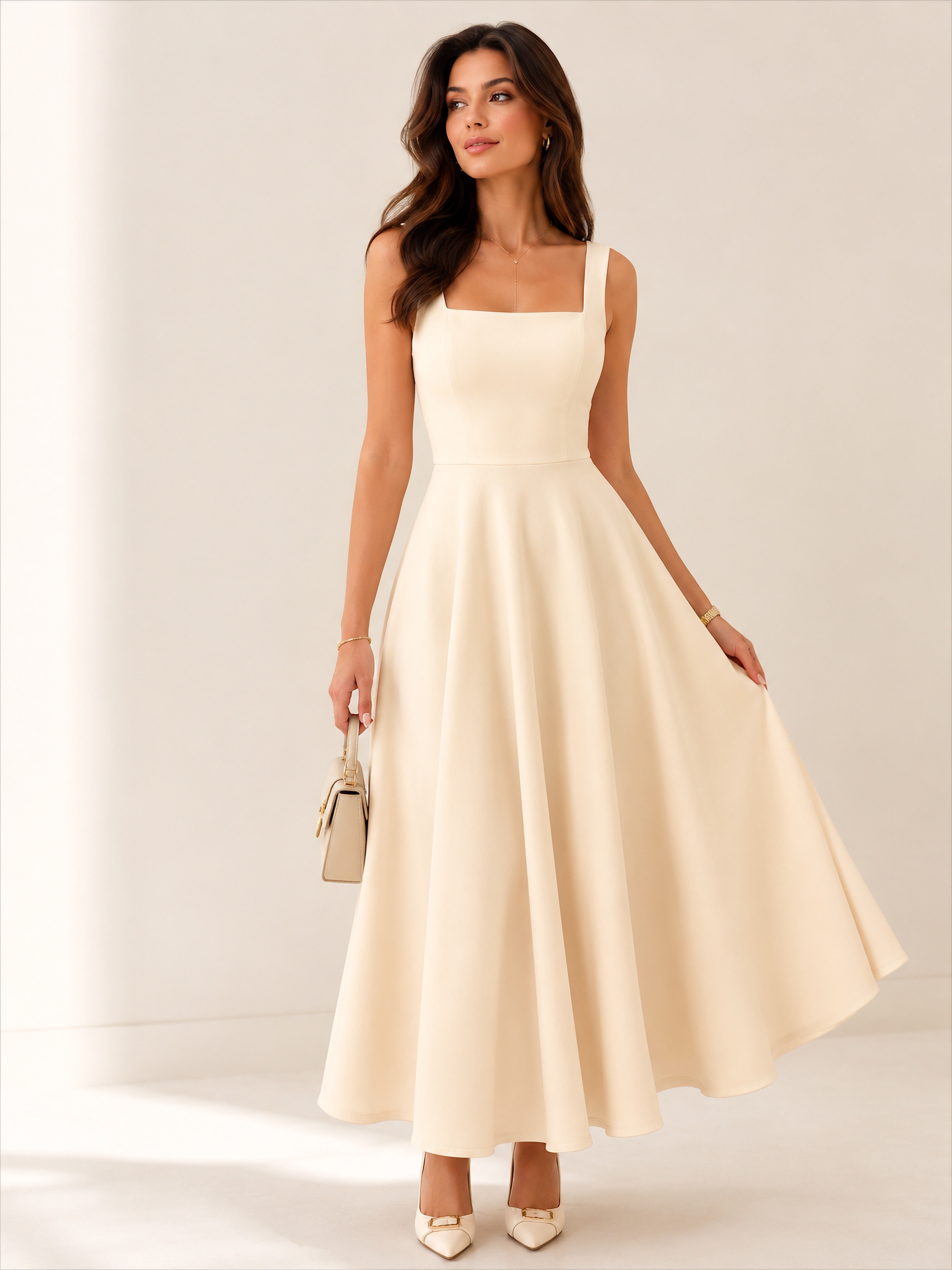 Pola Dress – Beige