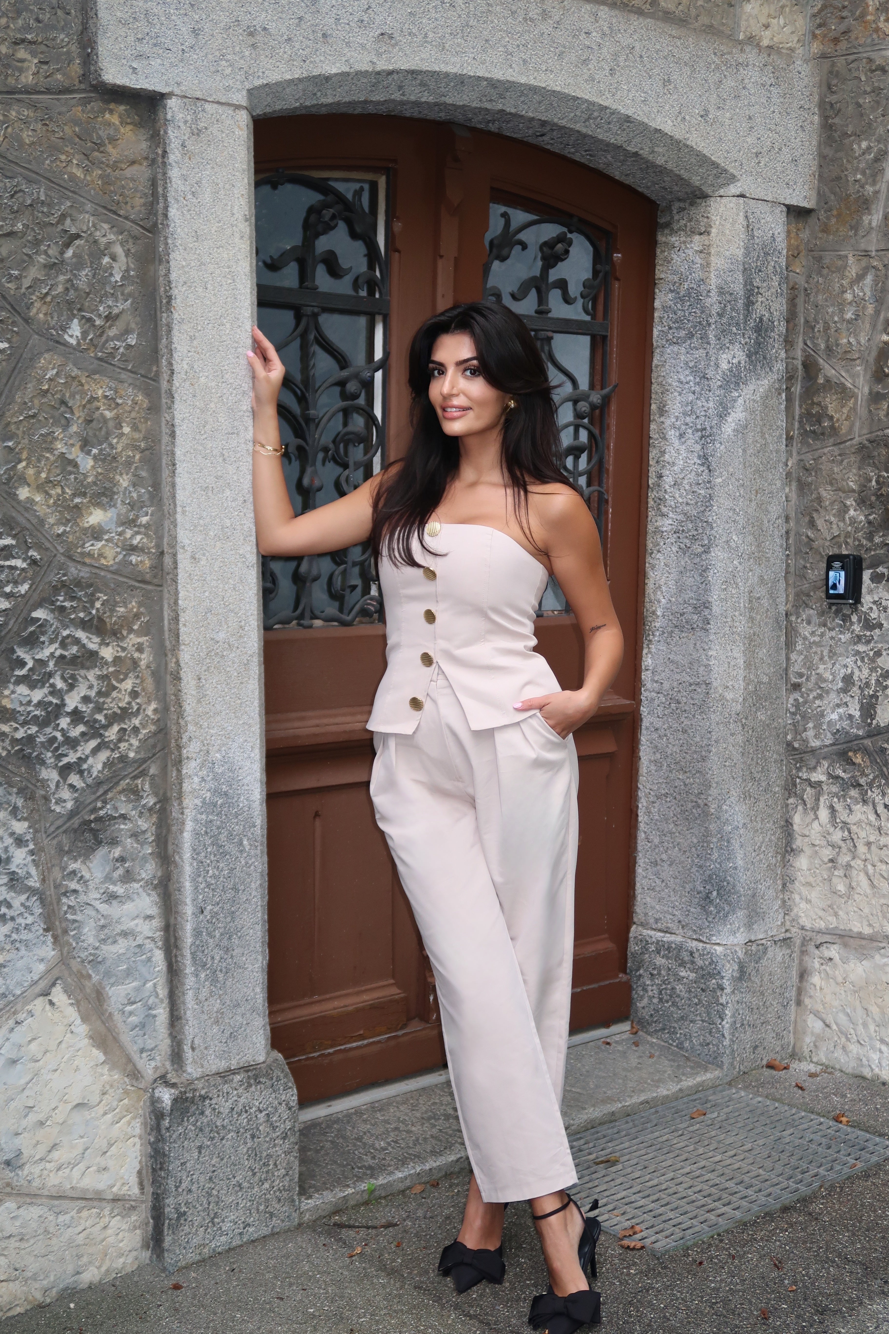 Pantalon Élégance – High-Waisted Trousers