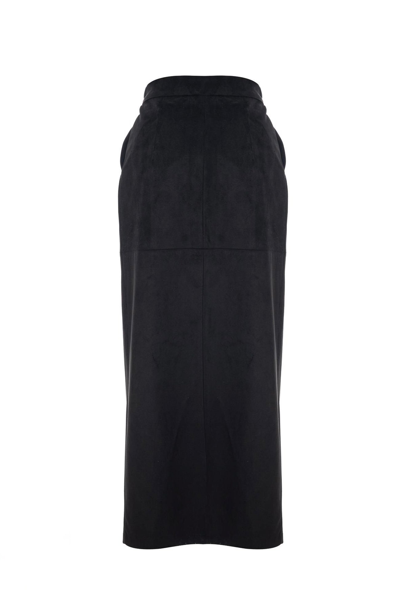 Midi Suede Skirt – JL Hailey Black