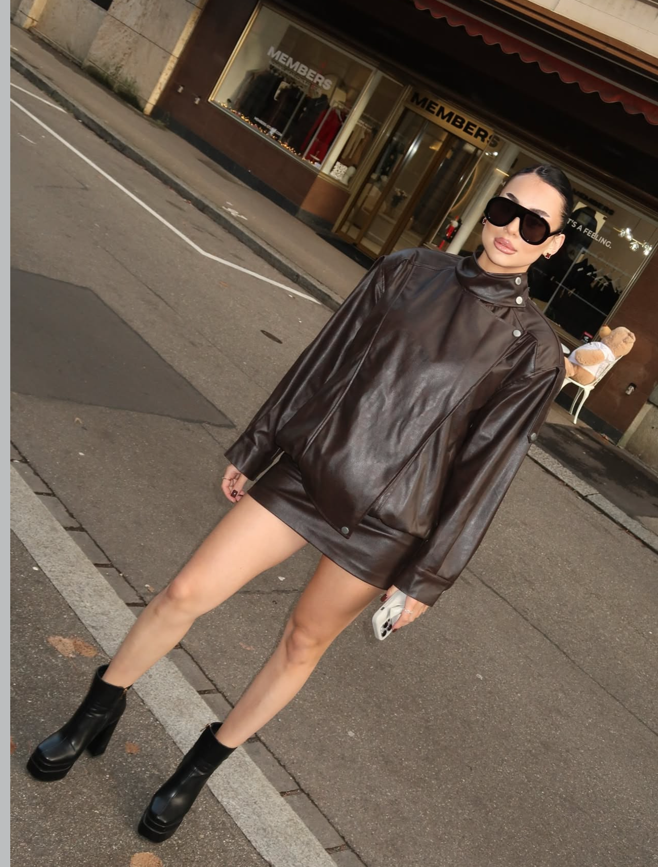 Dark Oak Leather Jacket
