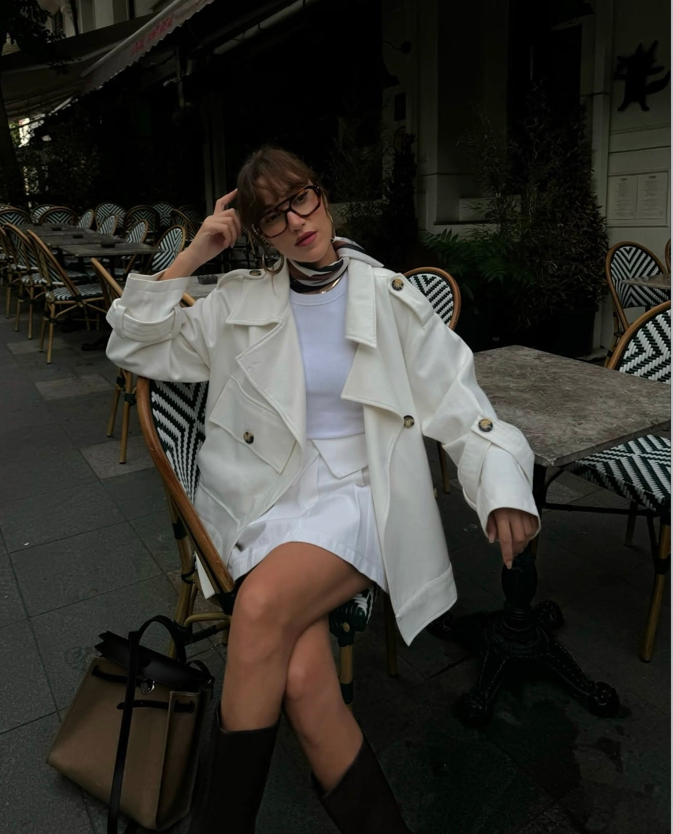 JL IVY Trenchcoat - White