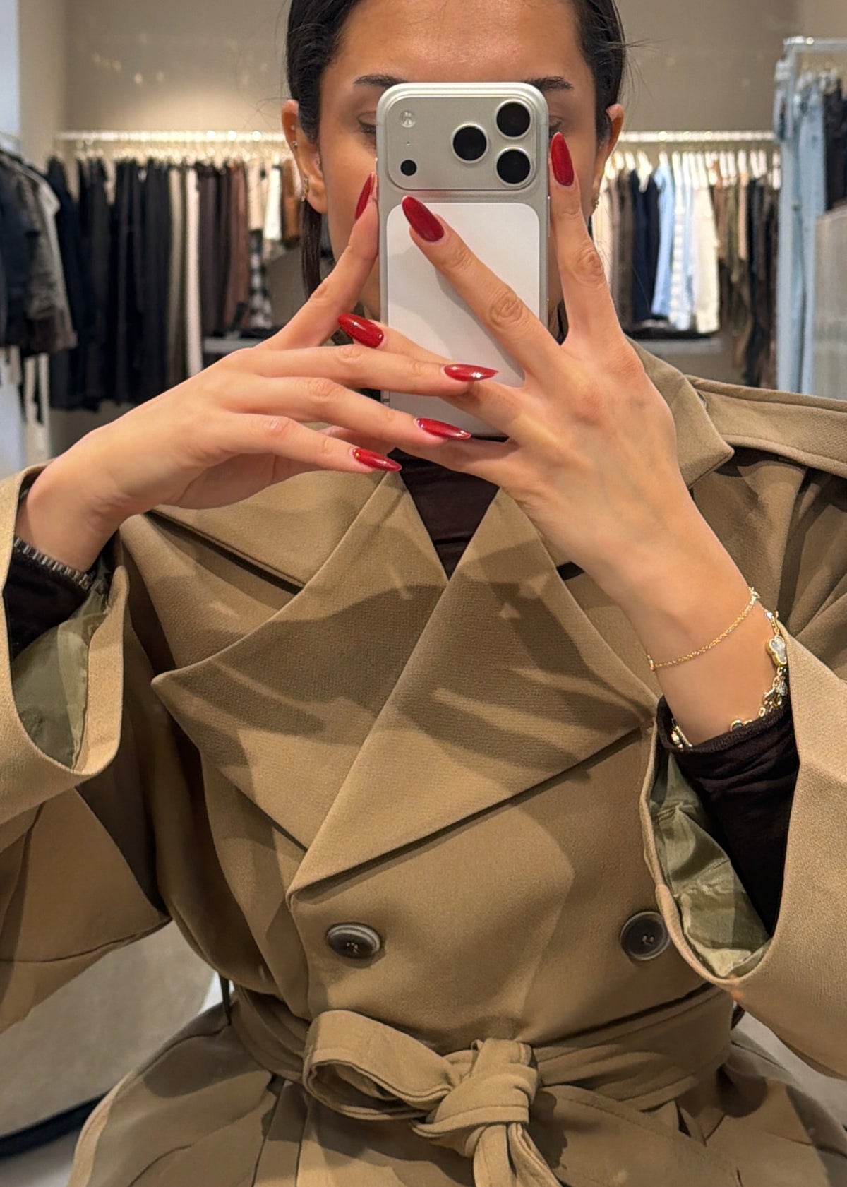 Ferah Trench Coat - Dark-3