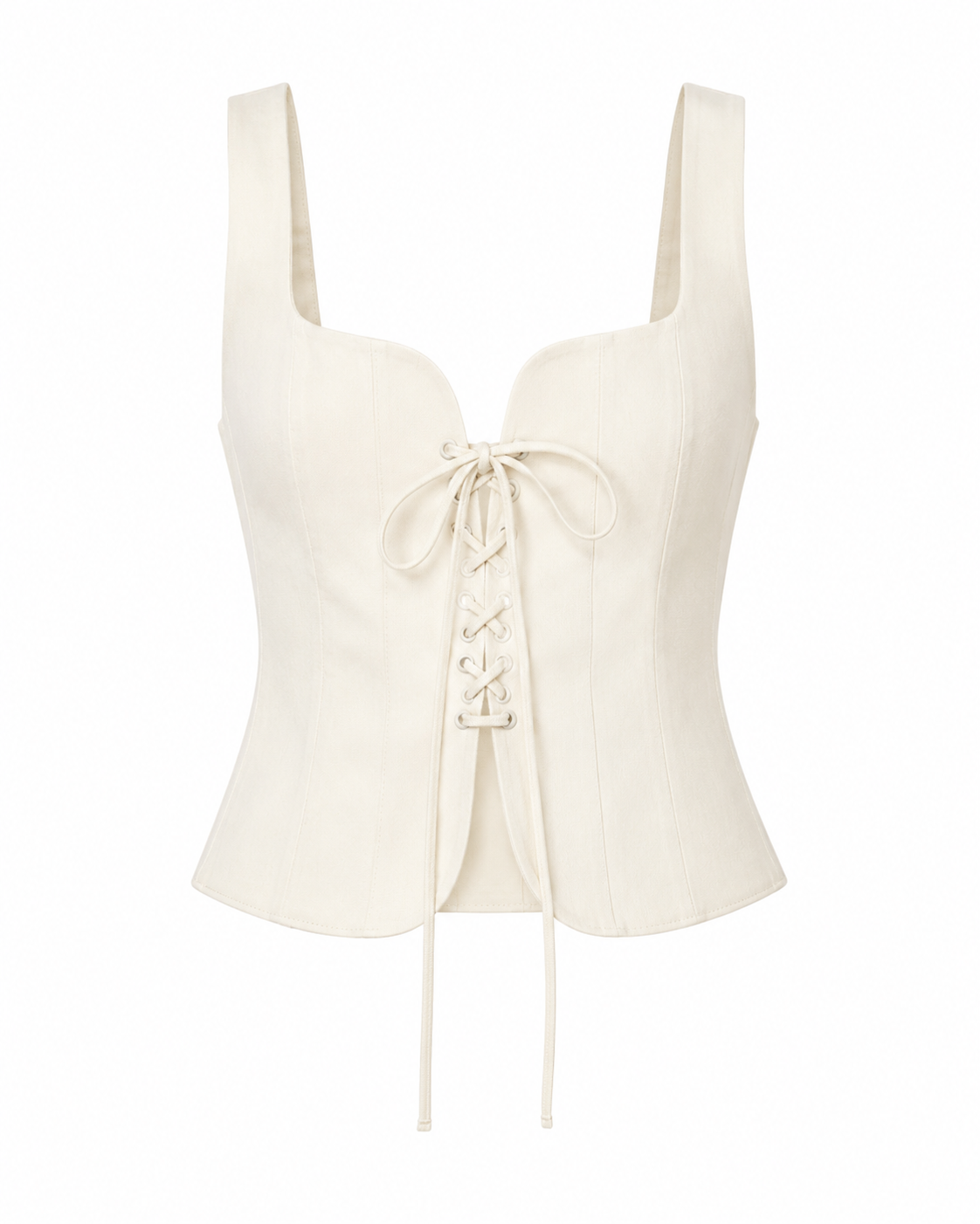 Merveille Lace-Up Corset  Beige
