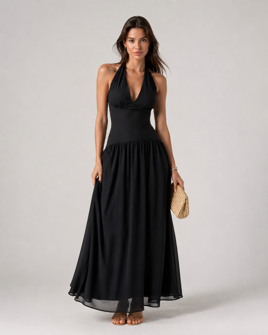 Midnight Flow Black Dress