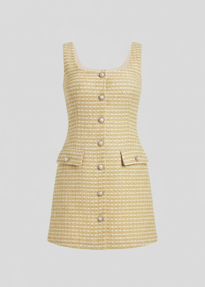 Rosalie Tweed Mini Dress