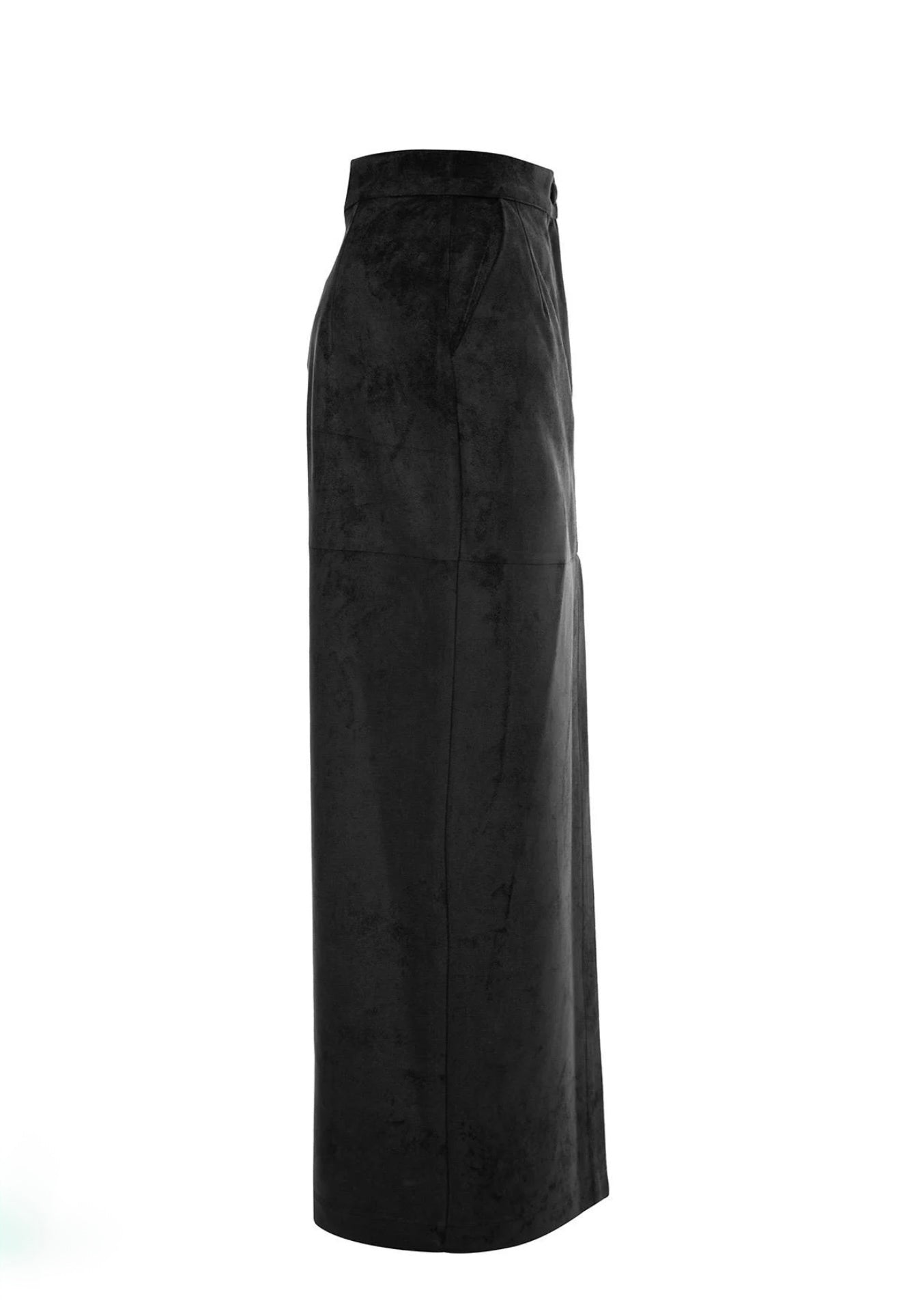 Midi Suede Skirt – JL Hailey Black