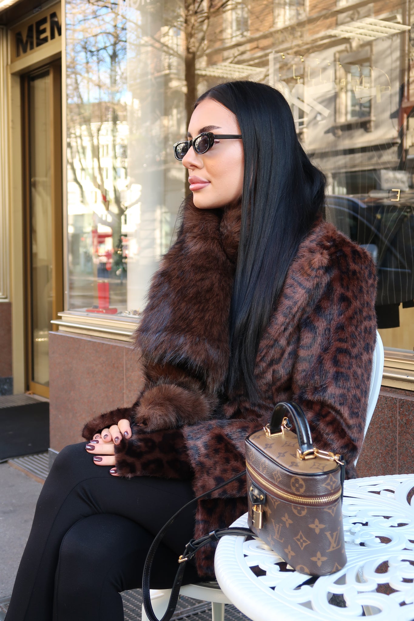 Leopard Luxe Jacket with Matching Scarf