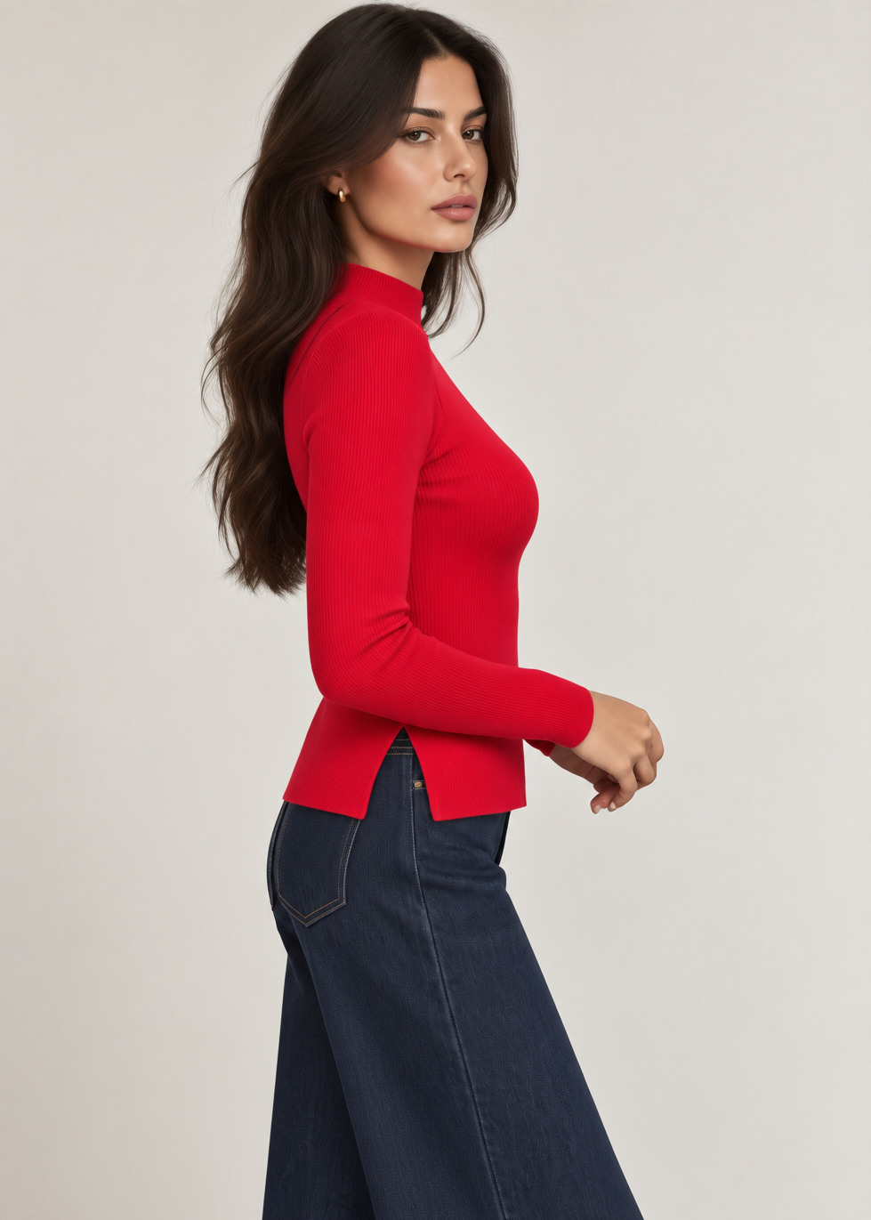 Pullover - Cherry Red-5