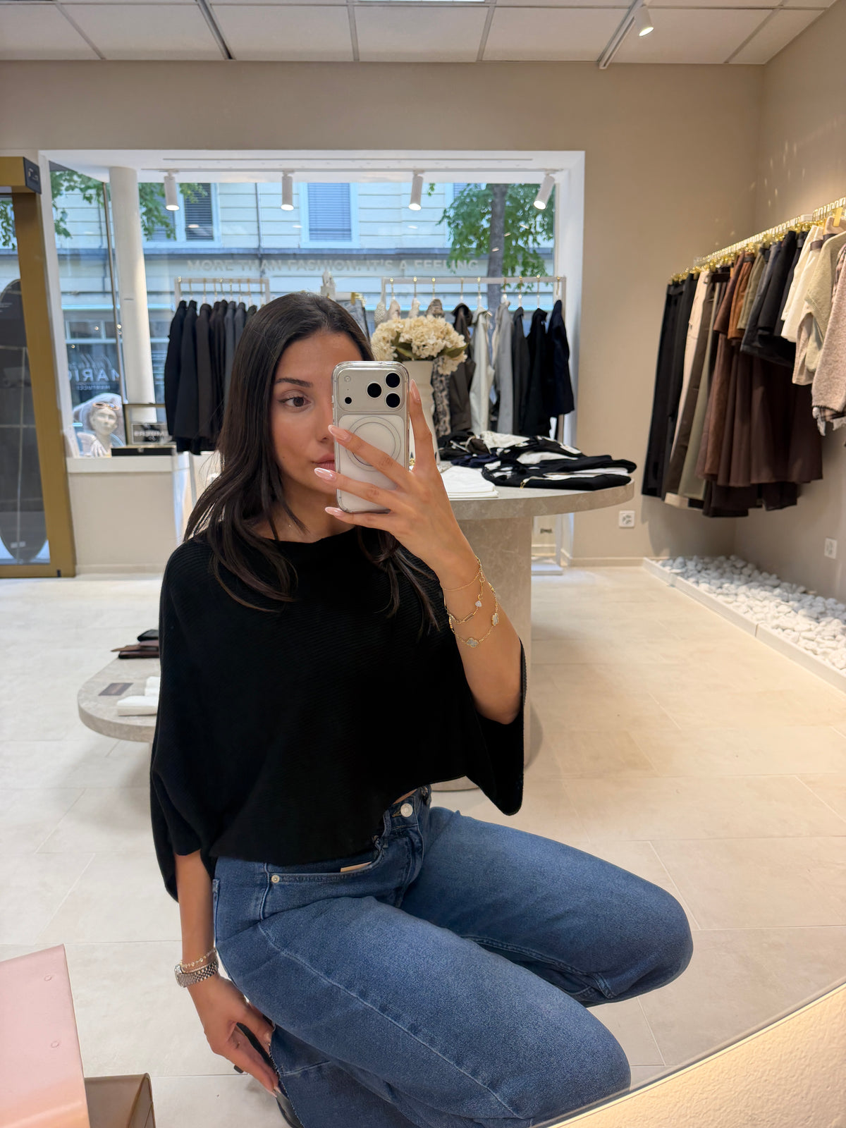 Cape Pullover - Black-2