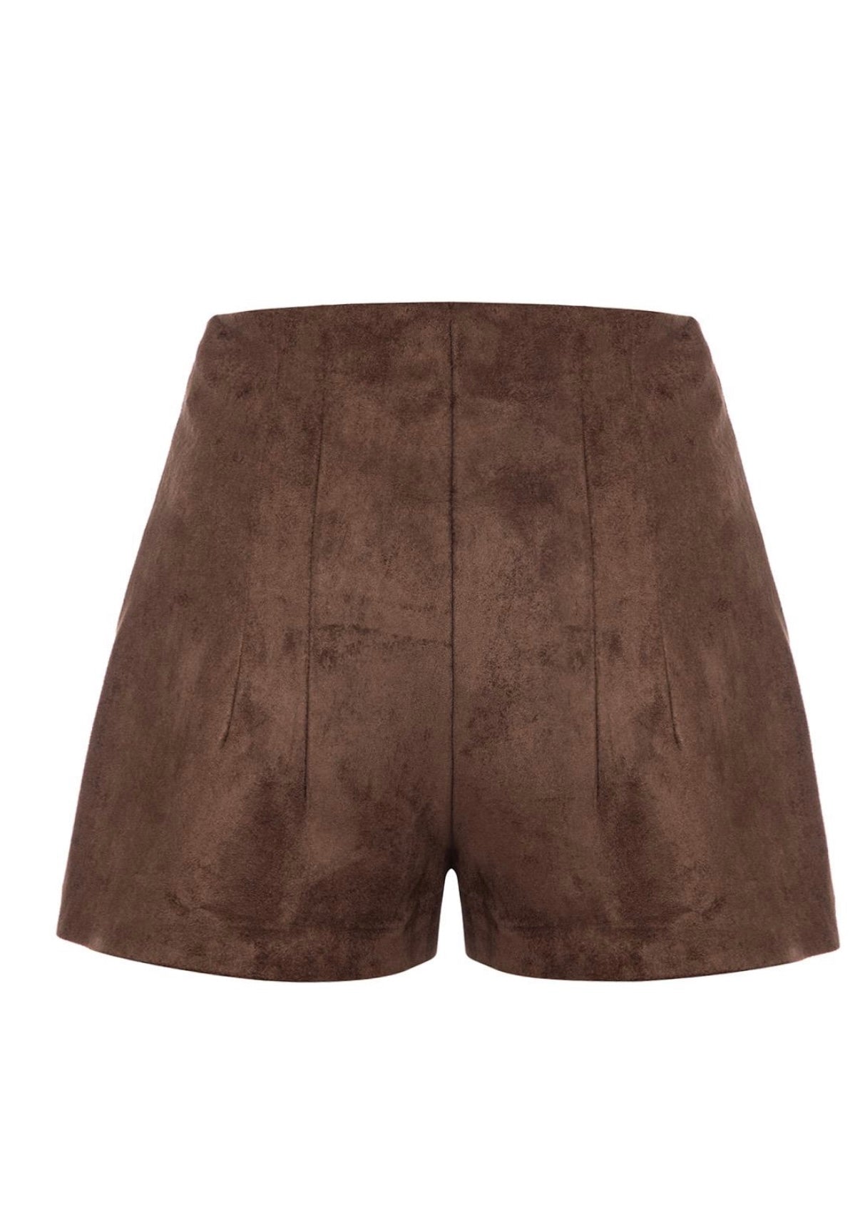 Mini Suede Shorts Brown - JL Hailey