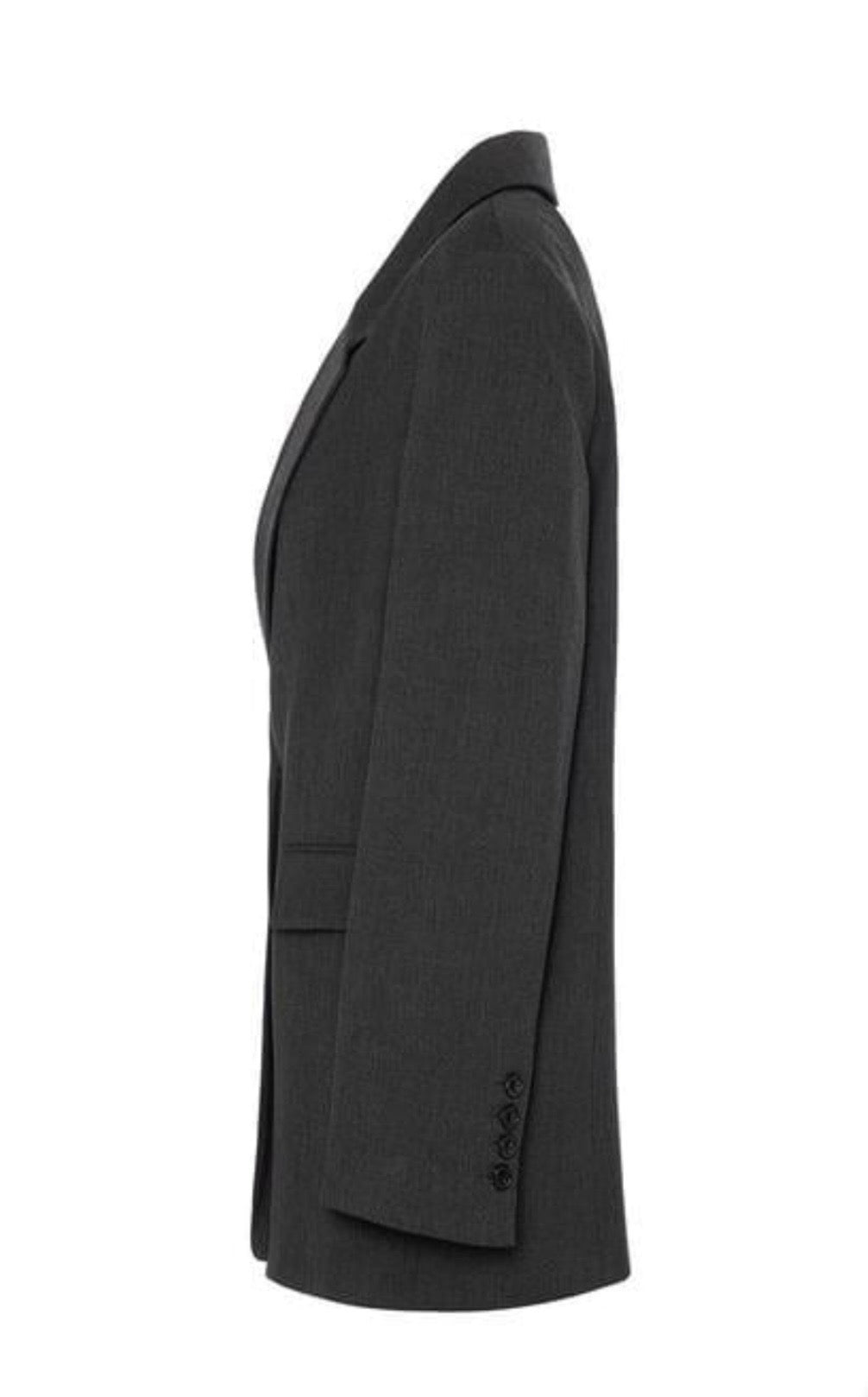 JL Zipper Blazer - Dark Grey