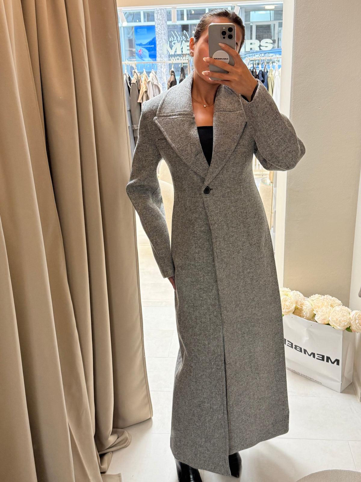 Cat Trenchcoat - Grey-3