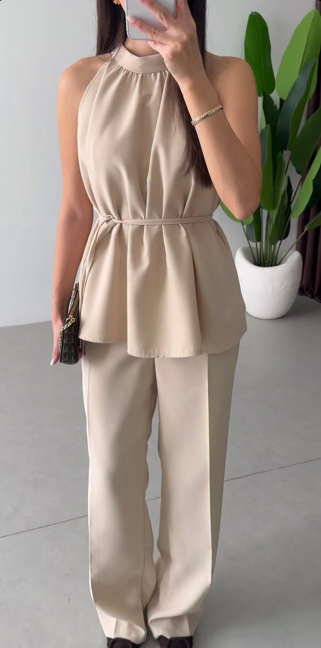 Mely Two-Piece Set – Stone
